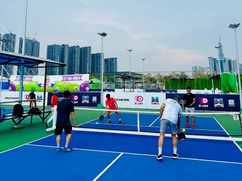 Indoor courts at Hyprground in Petaling Jaya featuring VIP lounges and view of playing area within the converted warehouse space.