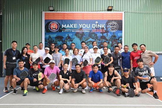 Indoor courts at Hyprground in Petaling Jaya featuring VIP lounges and view of playing area within the converted warehouse space.