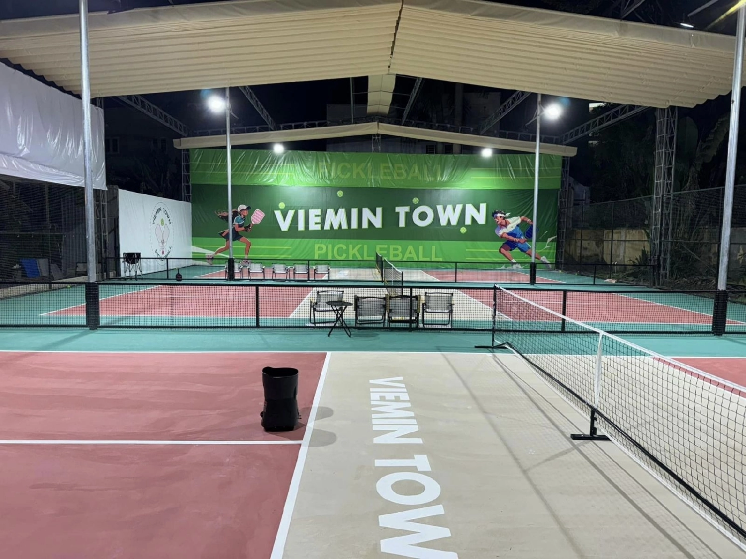 Indoor courts at Hyprground in Petaling Jaya featuring VIP lounges and view of playing area within the converted warehouse space.