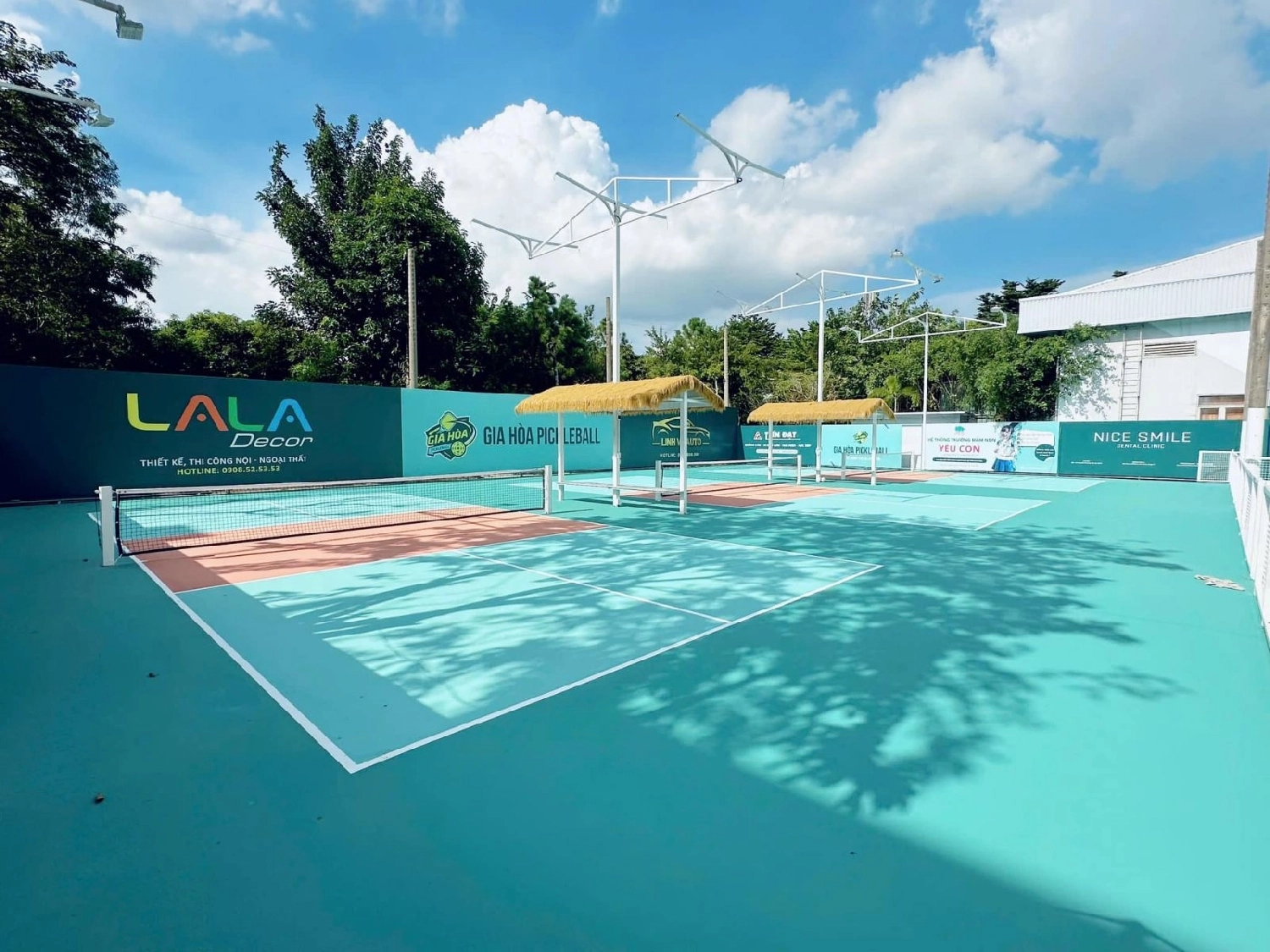 Indoor courts at Hyprground in Petaling Jaya featuring VIP lounges and view of playing area within the converted warehouse space.